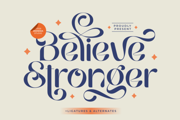 Believestronger Regular: A Display Font for Impactful Campaigns
