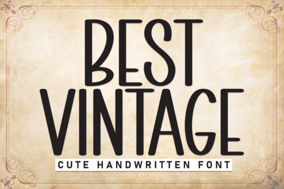 Best Vintage: A Playful Font for Summer Editorial Projects