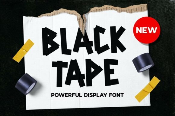 Blacktape: A Bold Display Font for Editorial Design