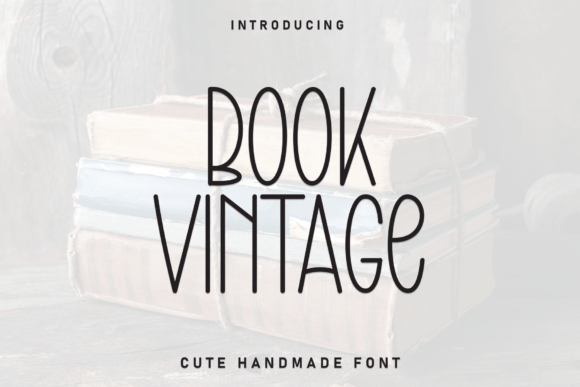 Book Vintage Font for Handmade Creations