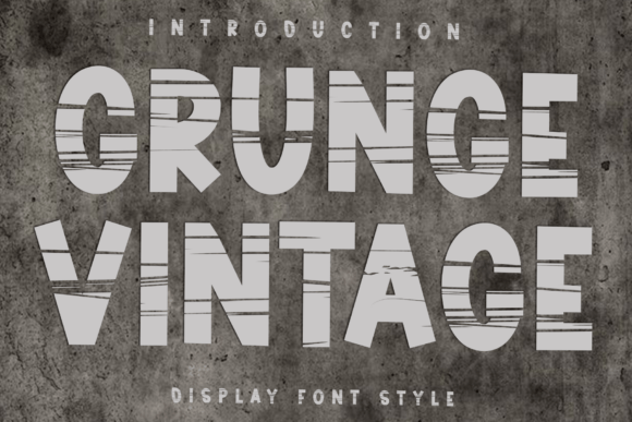 Grunge Vintage: A Distressed Font for Bold Branding