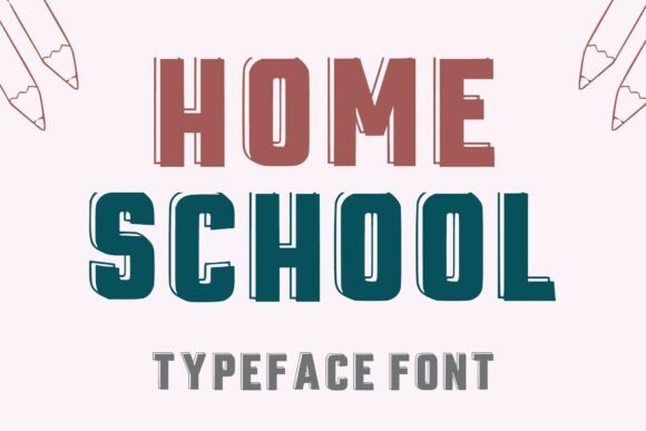 Homeschool Regular: A Playful Display Font for Branding