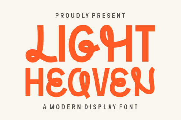 Light Heaven: A Display Font That Elevates Handmade Creations