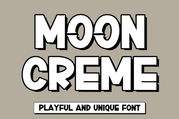 Moon Creme: A Bold Display Font for Editorial Design