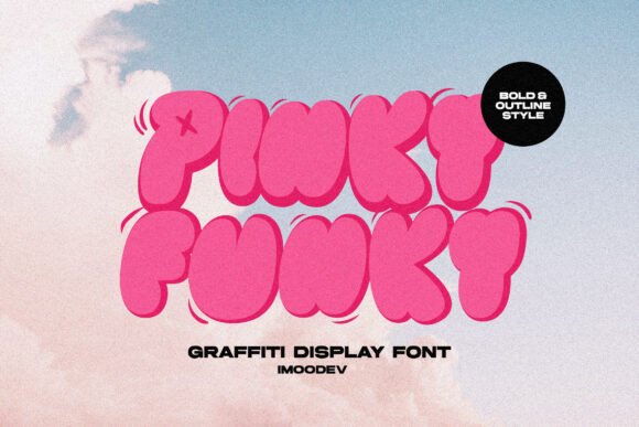 Pinky Funky: A Bold Display Font for Street-Inspired Branding