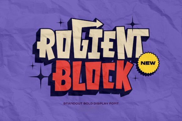 Rogient Block: A Bold Font for Digital Impact