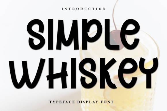 Simple Whiskey Font for Festive Web Design