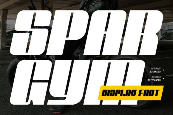 Spargym: A Bold Font for Dynamic Branding
