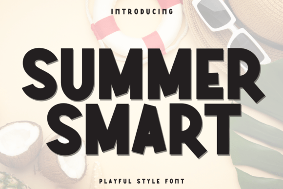Summer Smart: A Playful Display Font for Bright Editorial Projects
