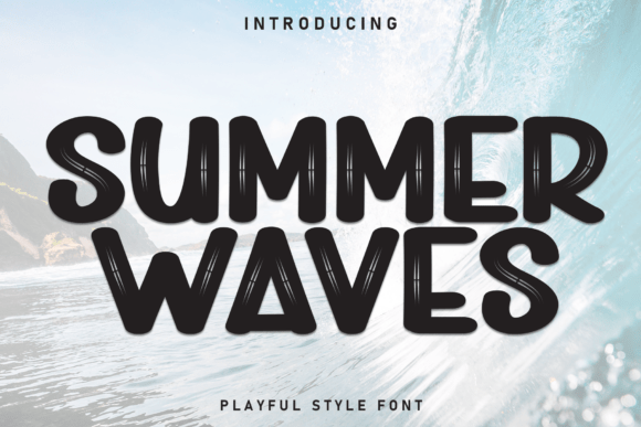 Summer Waves Font: A Handwritten Charm for Your Craft Projects
